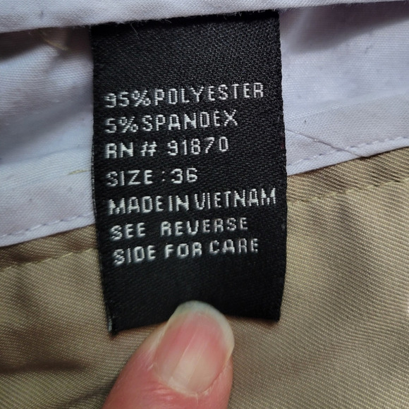 Pebble Beach Tan Golf Shorts Athleisure Gorpcore Summer Vacation Resort Size 36 - Picture 8 of 9